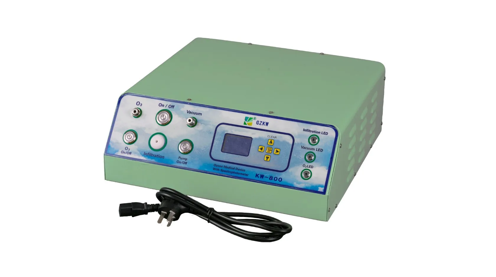 Мониторинг концентрации озона в режиме реального времени с помощью машины для производства озона 10 г имеет стабильную производительность.