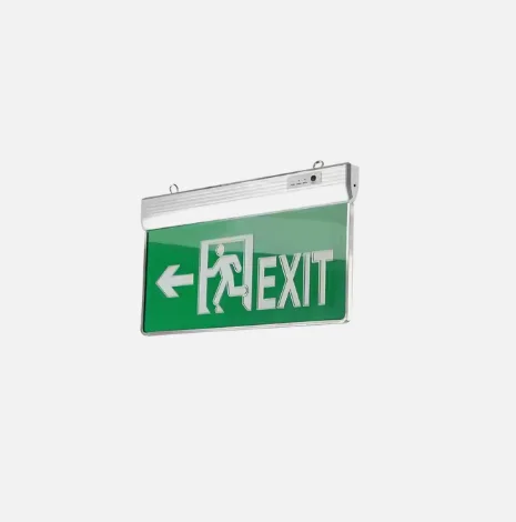Autonomous Security Lighting Block Indicator 3w Double Side Fire Safety Green Exit Sign Plate Led Emergency signal Light Signage