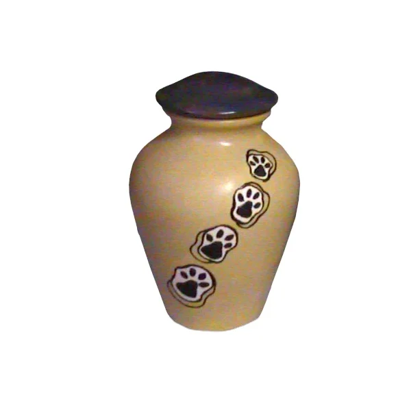 Antique dog paws printing pet accessory Ceramic Urn