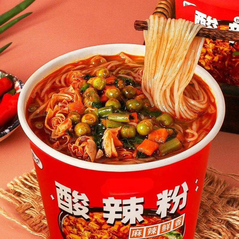 Оптовая продажа вкусная еда приготовленные блюда веселые друзья горячий и кислый порошок для семейных обедов в будние дни