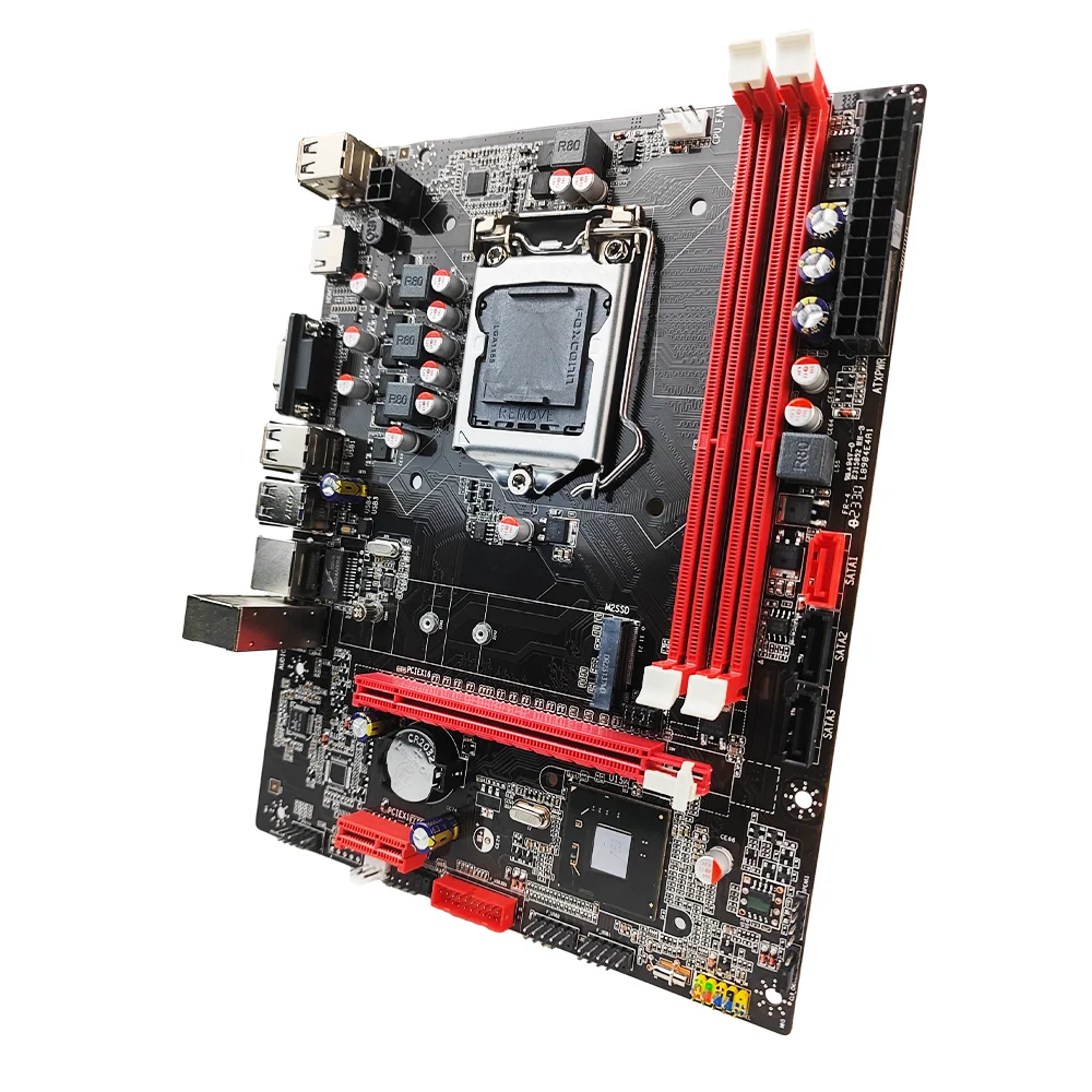 PCWINMAX OEM B75 LGA 1155 Micro ATX Gaming PC Mainboard for Desktop for Core 2nd 3rd i3 i5 i7 Wholesale Motherboard