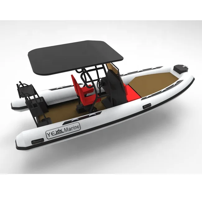 19ft CE Certificate Double Cabin Patrol Hypalon Aluminum Rib Inflatable Boat For Sale