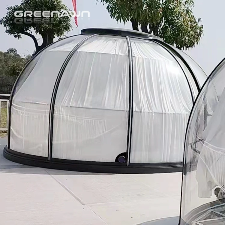 Outdoor Waterproof Glamping Tent Luxury Hotel Resort Transparent Bubble Dome Tent