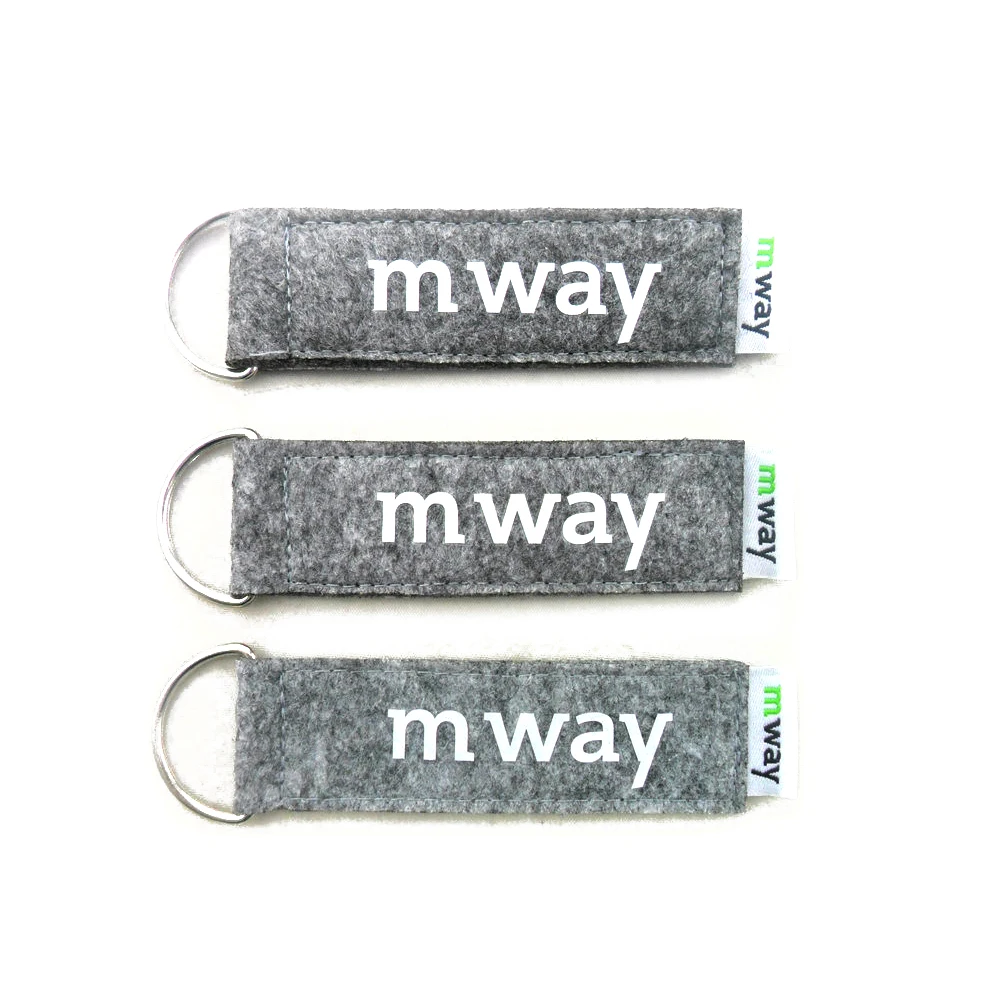 New Designer Exclusive Collection of grey felt keychain Eco Friendly Custom Size Handmade Best Felt Keychain Rings for Sale