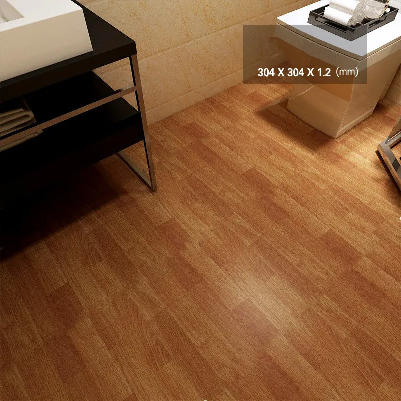 PVC self-adhesive flooring with cement thickened wear-resistant and waterproof flooring bedrooms and household use
