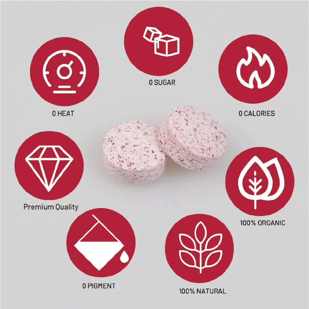 Miracle Berry Tablets - 100% Organic Grown Miracle Fruit No Additives/Preservatives - Turn Sour to Sweet