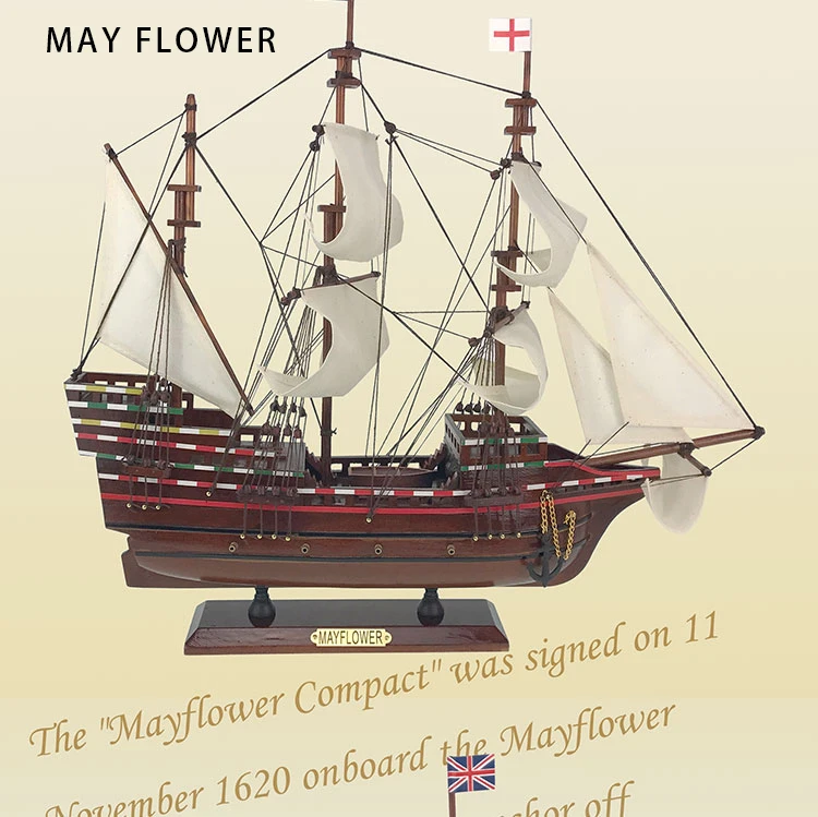 MAYFLOWER Wooden sailboat historical sailing boat souvenir nautical promotional gift ship model