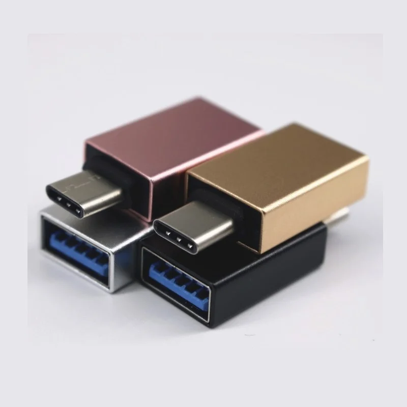 Aluminium Alloy Smartphone Laptop USB Type C To USB 3.0 Female Adapter Type-C Male To OTG Converter