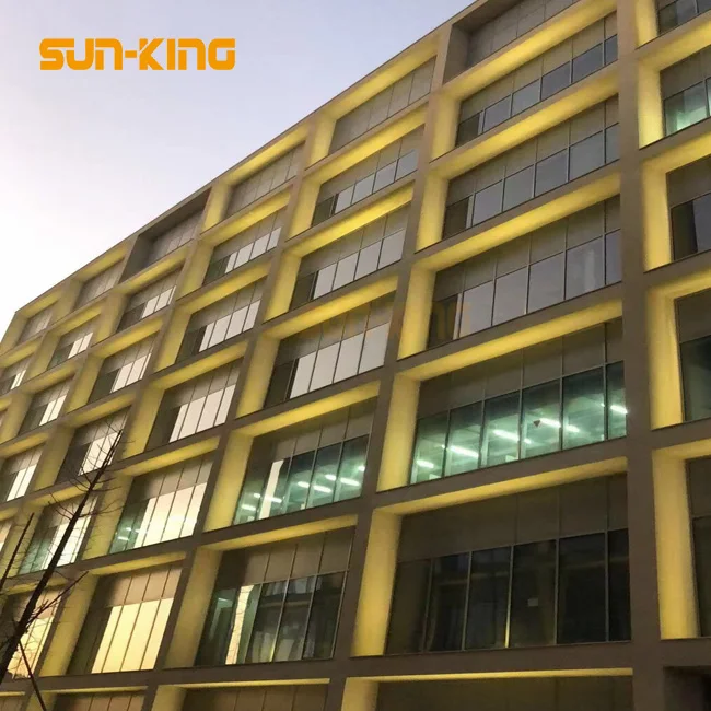 Decorative Outdoor square warm white Led Window Night Light 180 Degree Graphic Led Window Lamp Trick Light