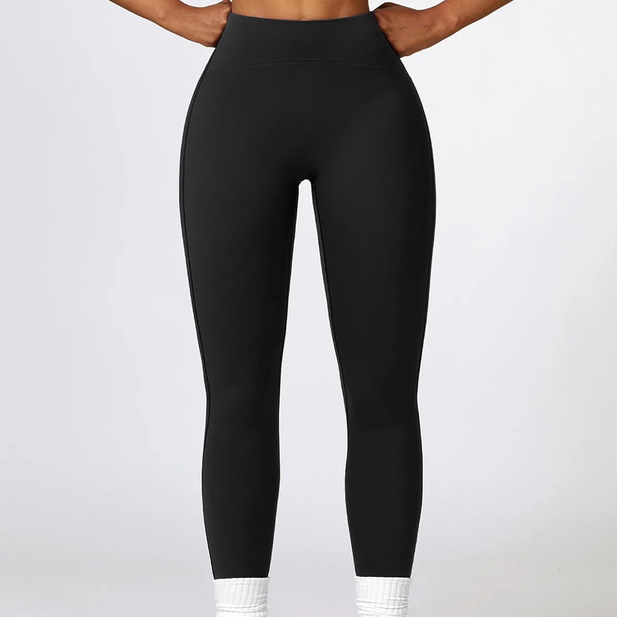 CCK8359 Eco-Friendly High Waist Tummy Control Yoga Leggings Seamless Butt Lifting Workout Leggings Running Tight Fitness Pants