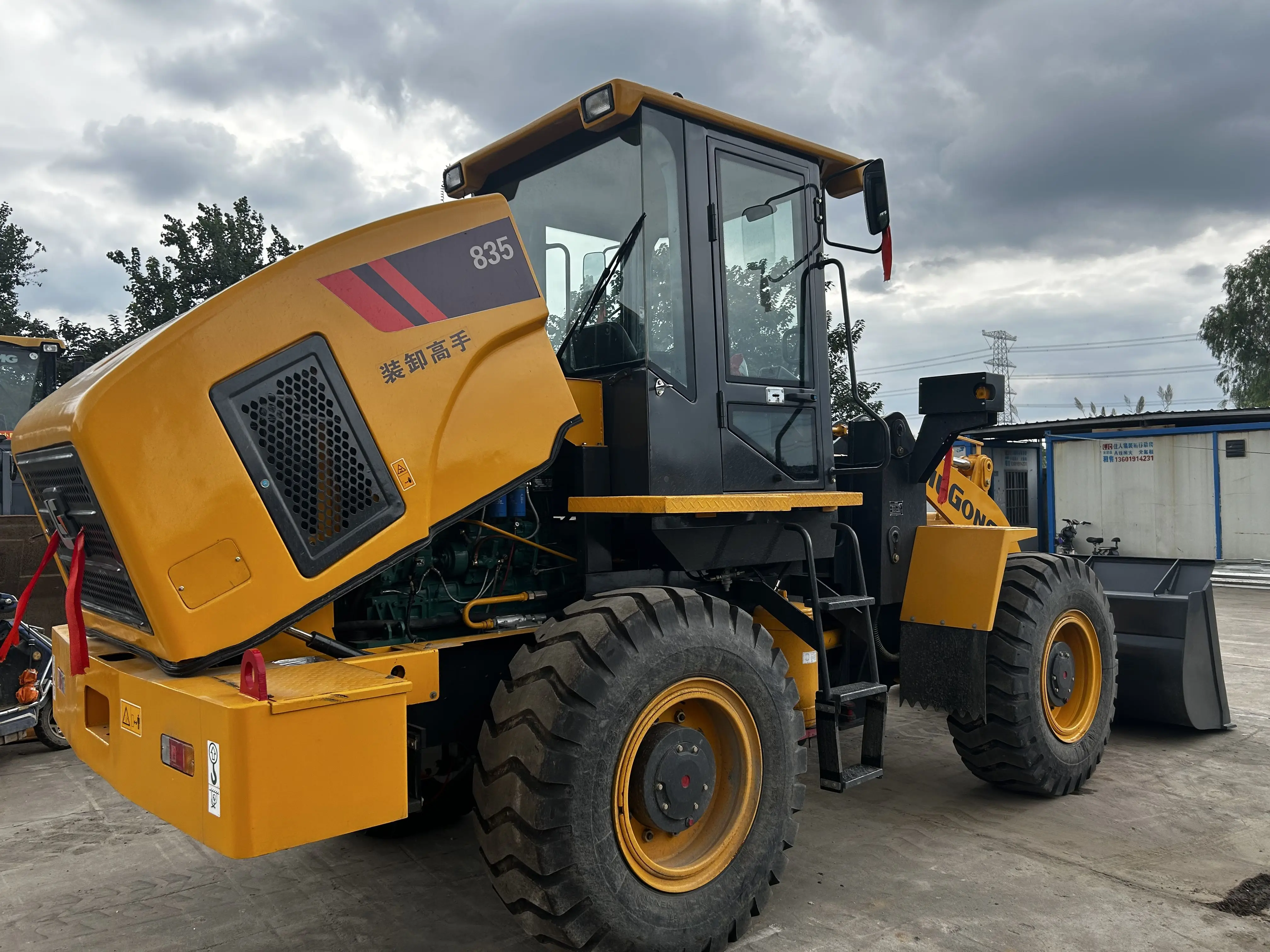 Used GL835 LIUGONG good condition second hand cheap used backhoe loader