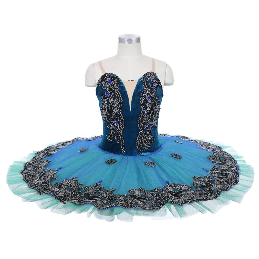 Girls ballet tutu  adult customized classical BLUE fairy dance dress  women competition 12 layers Ballet  tutu professional