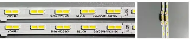 Светодиоды Tiras 2*60 дюймов 60AU8K BN96-52596A ES60SV8FPKWA56 56 светодиодов 3 В 661 мм световая панель 60AU8000 подсветка телевизора