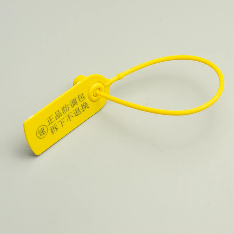 Tamper proof griptight fitness pull tight tie sealed packing sealing lock security PP plastic seals for cargo airline