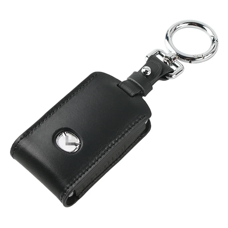 New Leather Car Key Case  For Mazda 3 Axela  Accessories  Keychain Keybag