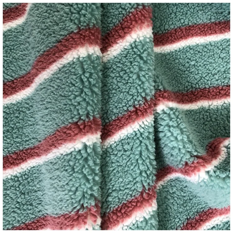  100% polyester faux fur low pile plush fabric shu velveteen printed custom