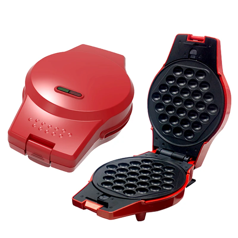 Съемные круглые маленькие электрические энергосберегающие антипригарные бездымные умные автоматические таймеры пресс вафельные снэки машина для создания пузырьков