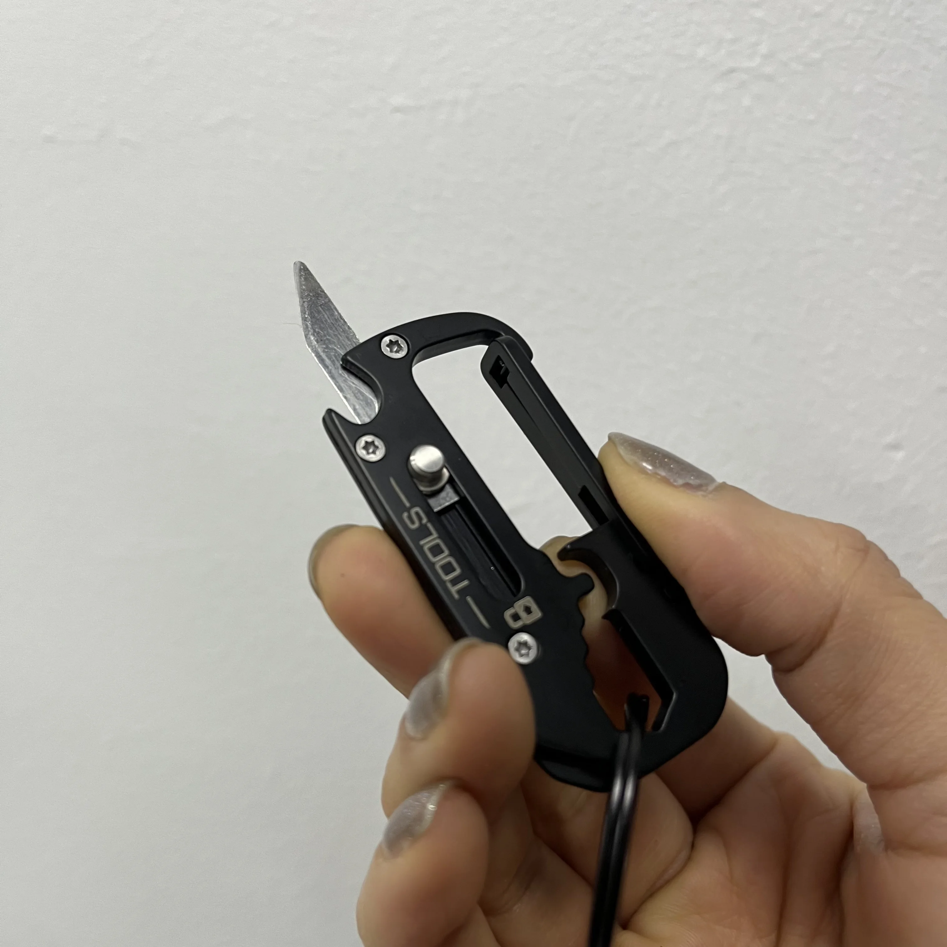 Premium Best Dad Gift Custom Engraving Mini Multi Tool Snap Hook Keychain