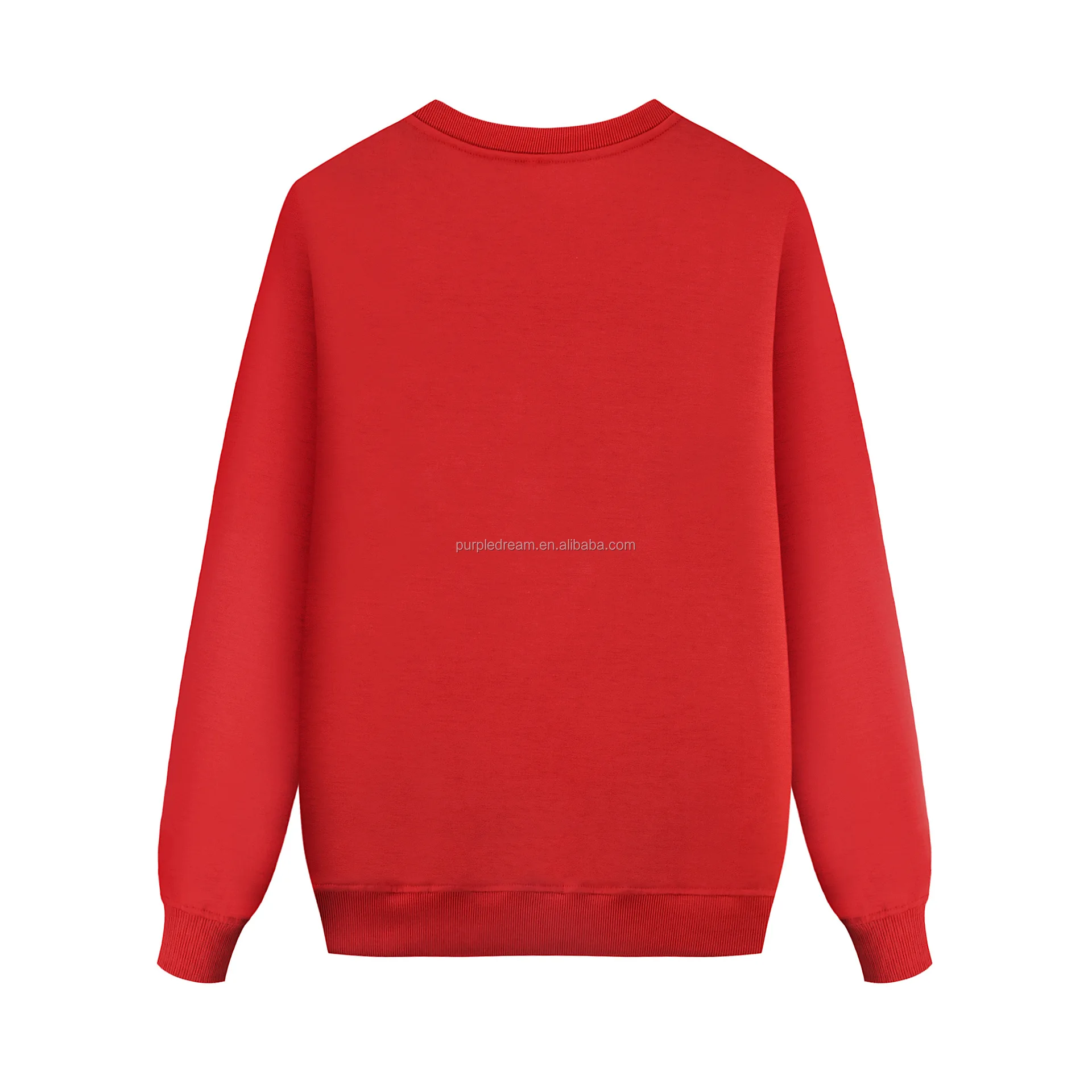 Однотонный красный пуловер с принтом оленя, рубашки для взрослых и детей, семейная Одинаковая одежда с круглым вырезом и длинным рукавом