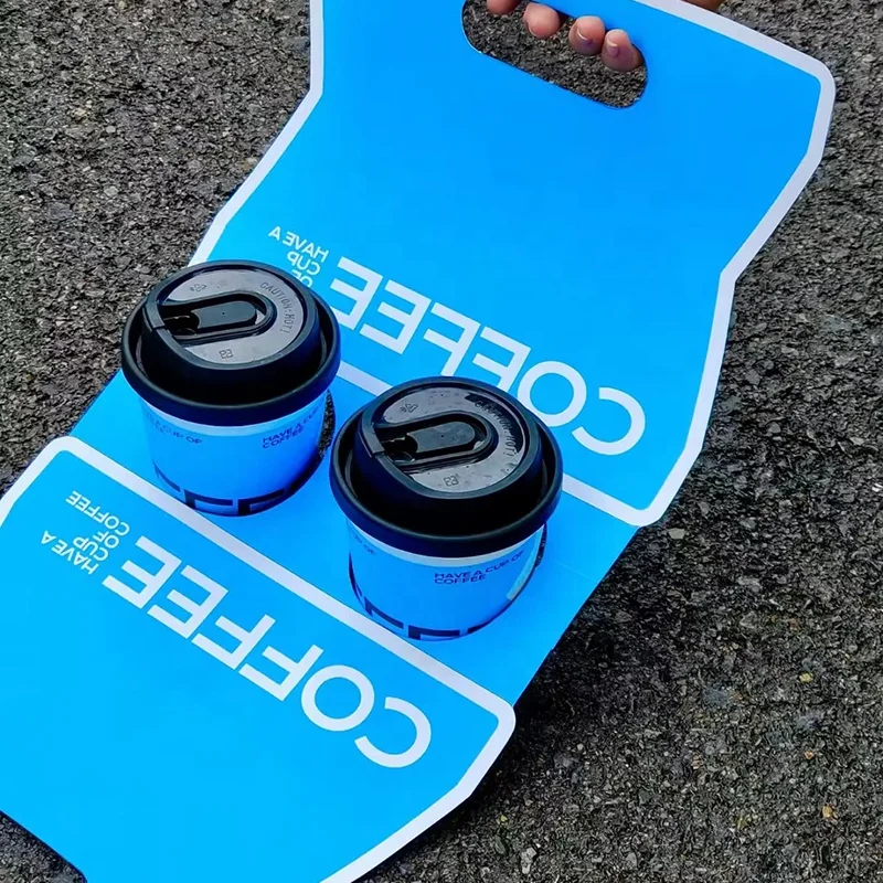 Cafe Cup Disposable Coffee Cups with Holder Color Double Wall Food Grade Paper Limonpack Wholesale Vasos Desechables Plain