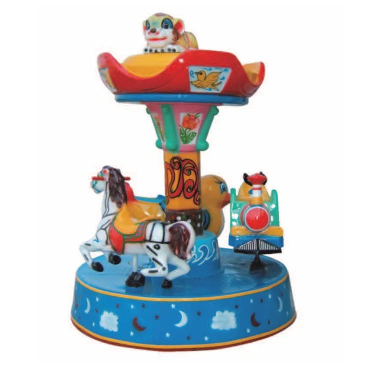 Plane Flower Nordic Manege Horses Counter 6 Seats Vintage Carousel Picking Kids mini carnival rides merry go round For Sale