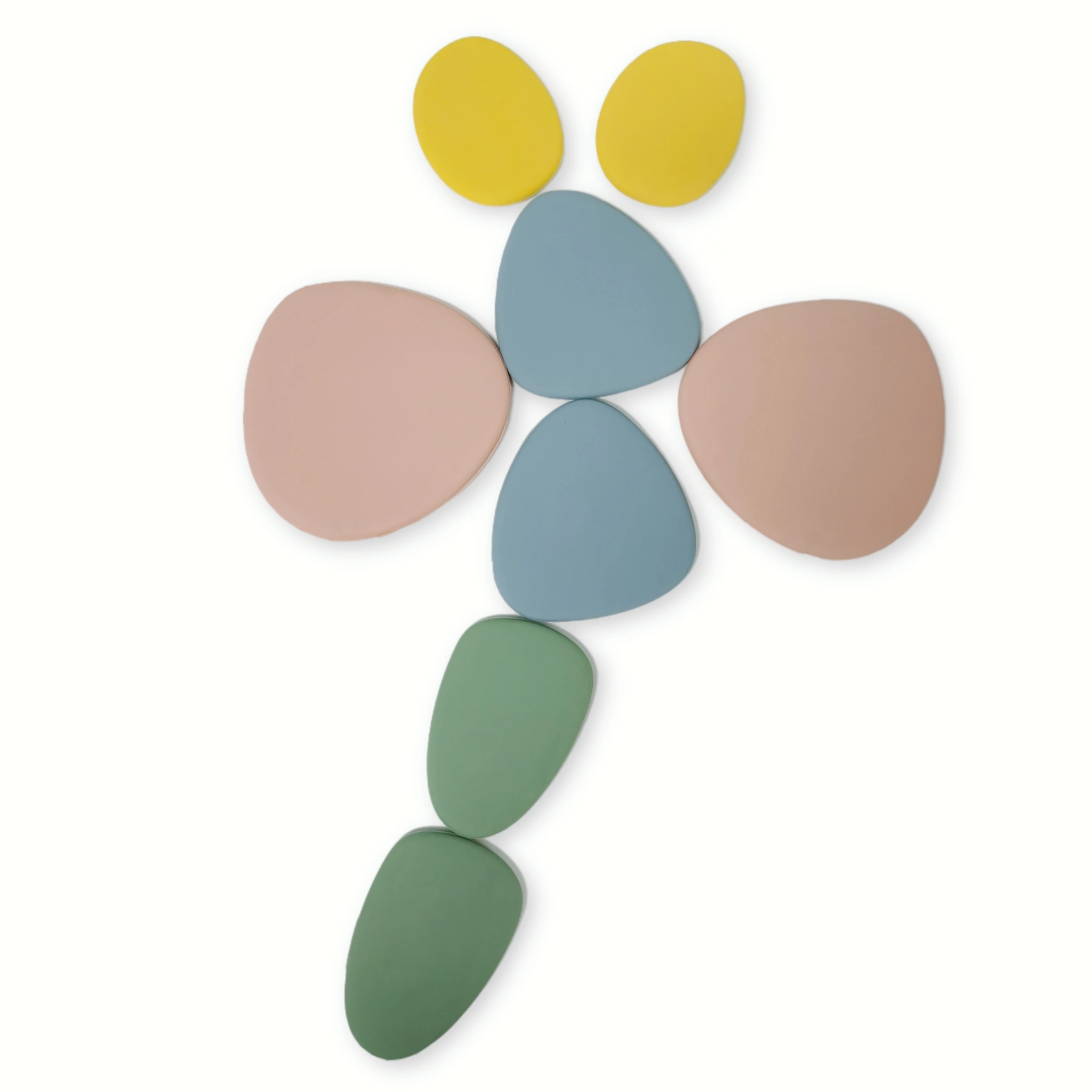 Wholesale Silicone Stacking Pebbles Learning Games Soft Stones Toys For Kids