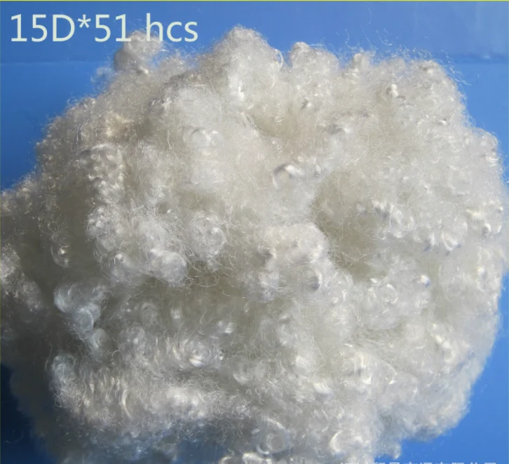 Manufacturer Supply Polyester Filling Staple Fiber 7dx64mm Hcs
