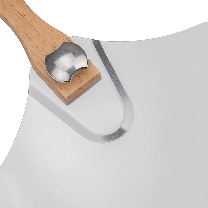 Foldable Long Handle Metal Pizza Spatula set 12inch Heavy duty Aluminum Pizza Peel with Rocker Cutter