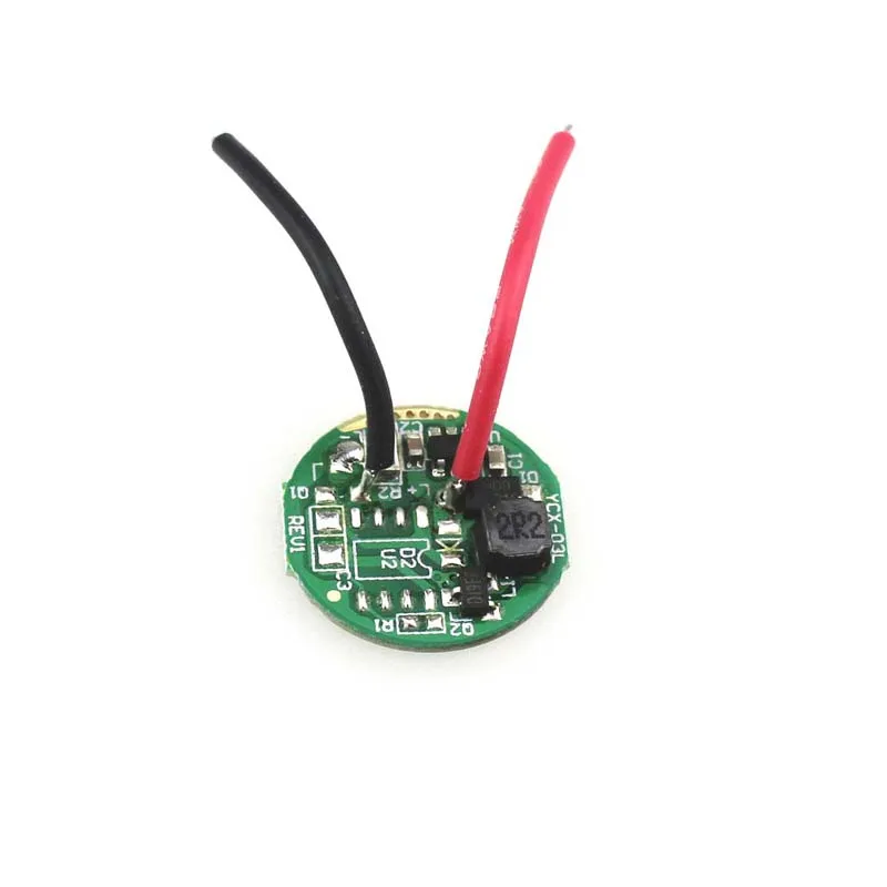 16.7mm x 5.6mm 1.5V-4.2V Circuit Board LED Driver for 3W LED Flashlight