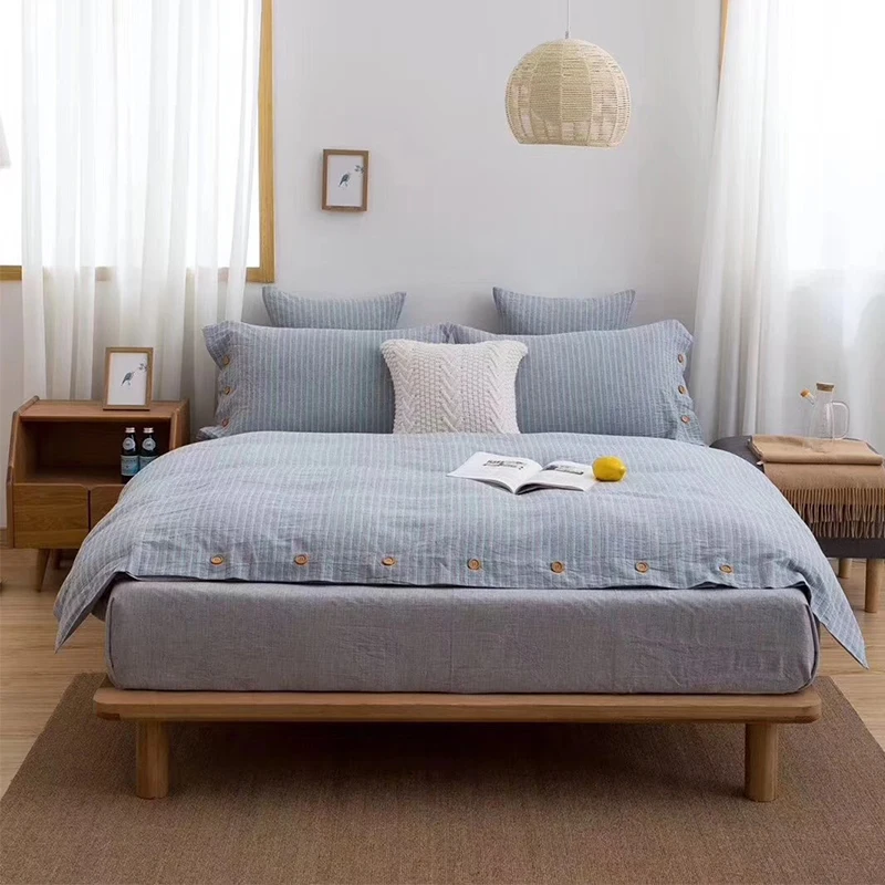 Мягкое прикосновение отель окрашенная пряжа пододеяльник постельные принадлежности наборы