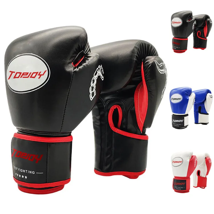 Hot Sale 12OZ 14OZ 16OZ Fitness Wholesale ufc custom logo winning cowhide Adults thai training guantes de boxeo boxing gloves