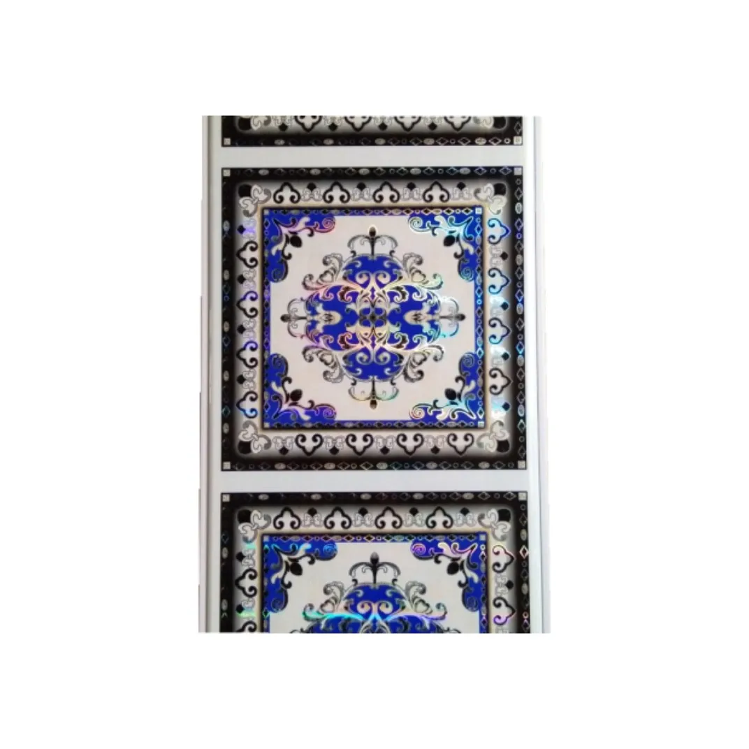 25*7mm calcium cabonate powder Material pvc ceiling panel