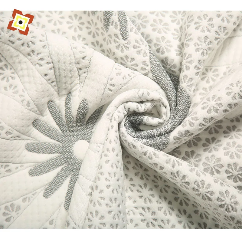 100%polyester jacquard fabric breathable mattress fabric manufacturers quilted knitted fabric for mattress