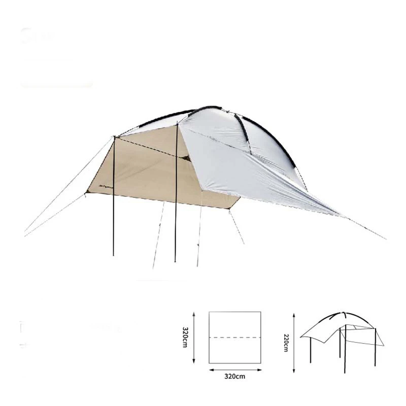 Outdoor camping car tail canopy tent camping tent camping tent sunshade car waterproof shed wholesale