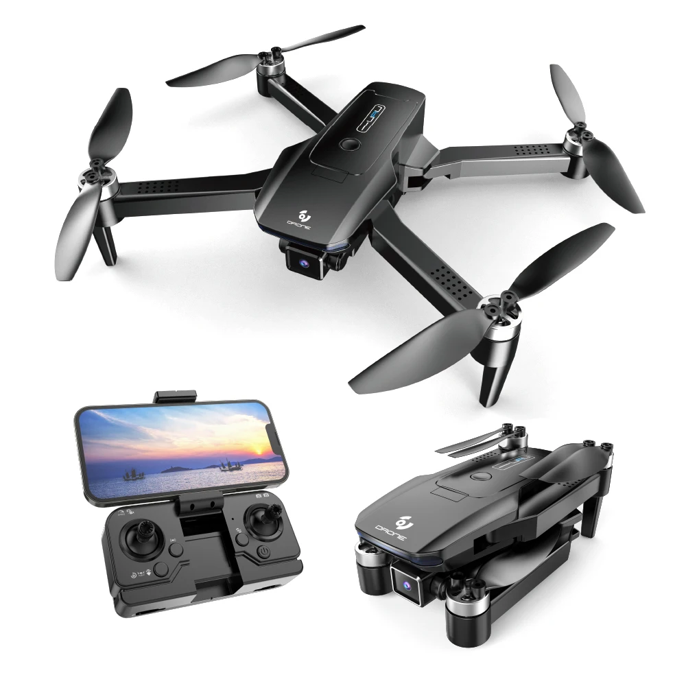 2.4G 4 Channel Brushless Remote Control Toy Drone With Dual HD WIFI FPV Camera Optical Flow Positioning for Beginner