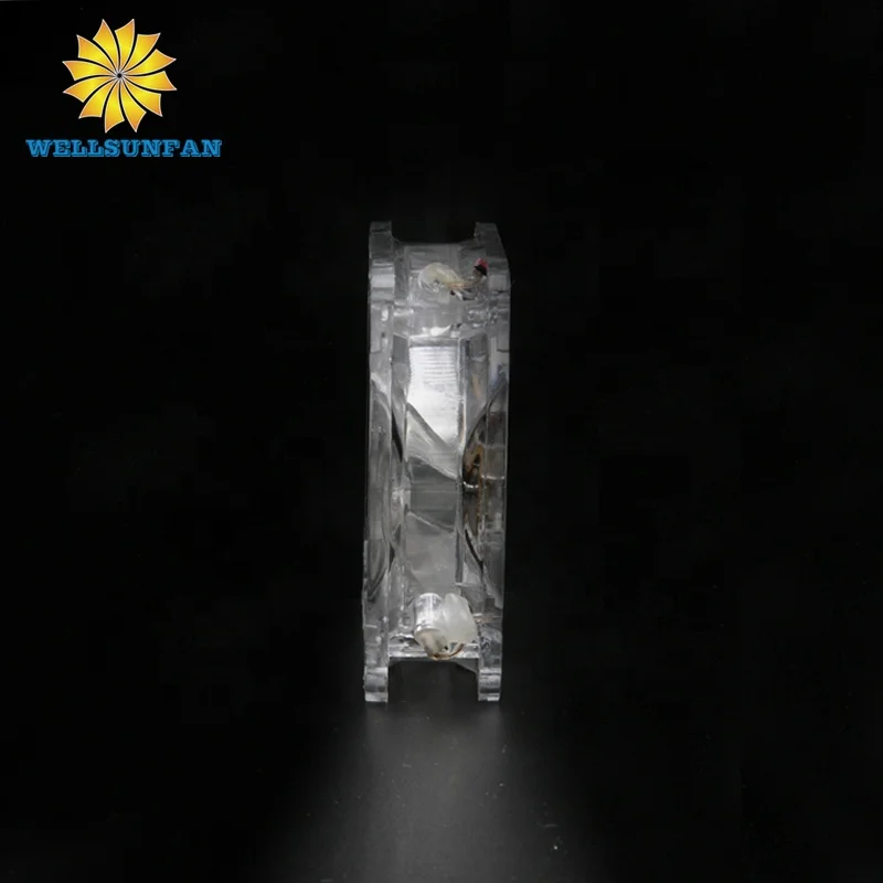 WellSunFan DC 12v/ 24v 80X80X25MM fan 4 leds for computer pc case 8025 PWM speed control 12v brushless 80MM COOLING fan