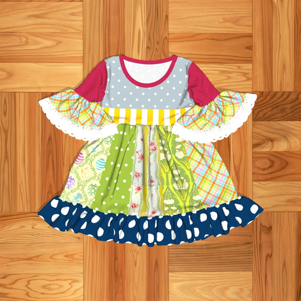 
high quality girls clothes girl summer floral chinese dress beautiful girl dress wholesale 