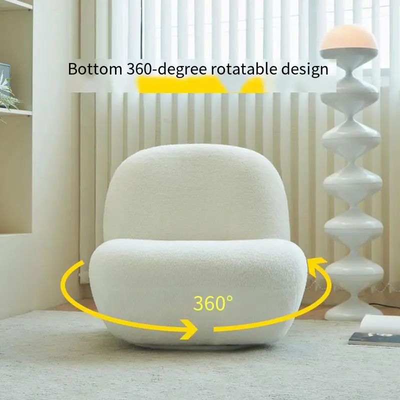 Lazy sofa tatami Sydney chair cute bedroom balcony casual white sherpa single small sofa chair