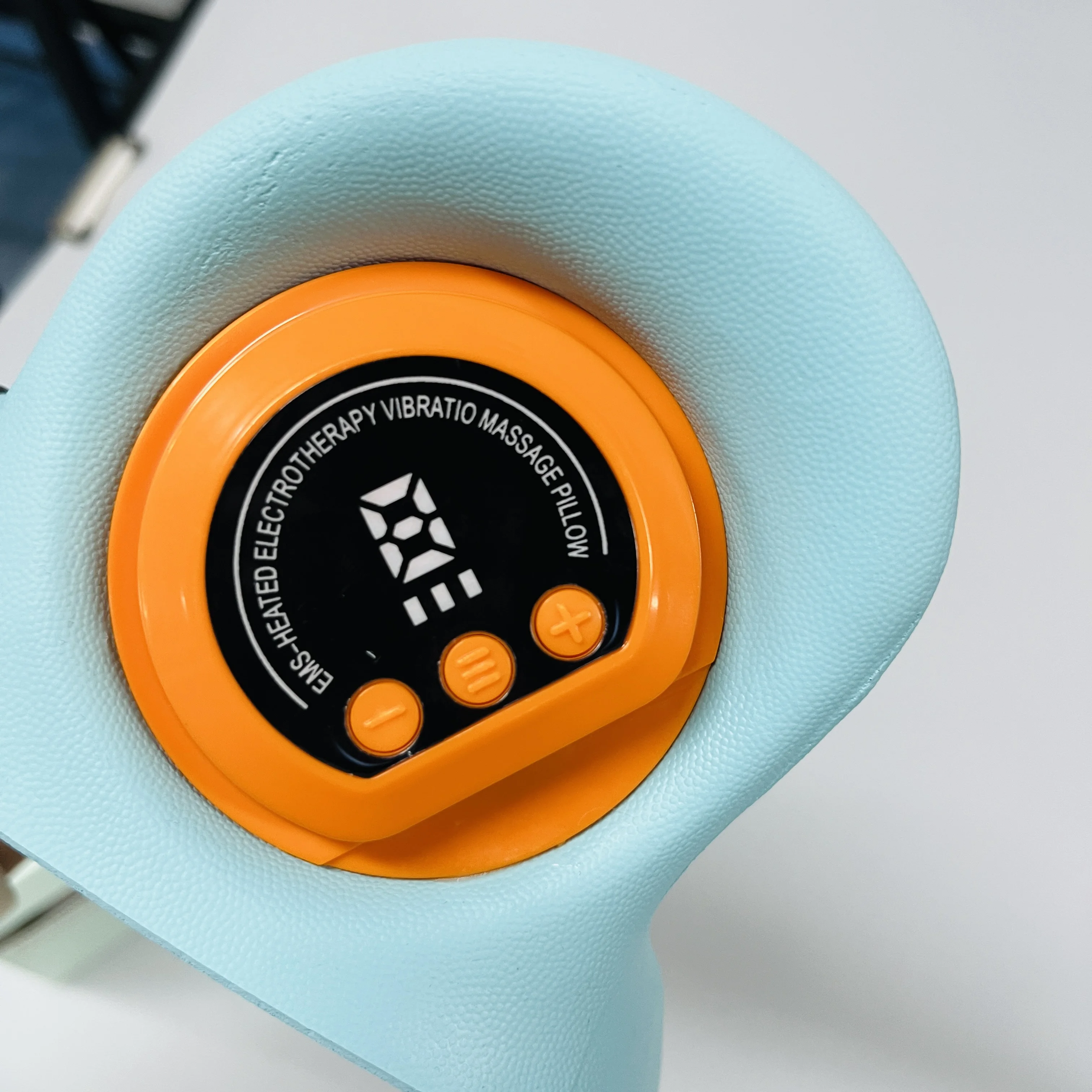 Cordless Electric Massage Pillow Cervical Traction Device Rechargeable Neck Shoulder Massager with Heat for Legs,Back