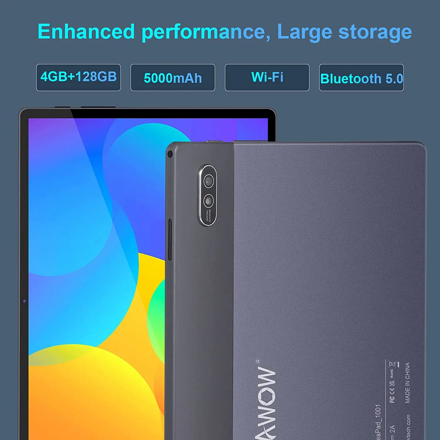 AWOW 10.1 10 Inch Octa Core 4G Ram 128GB 1920*1200 Tablate Android Tablet PC