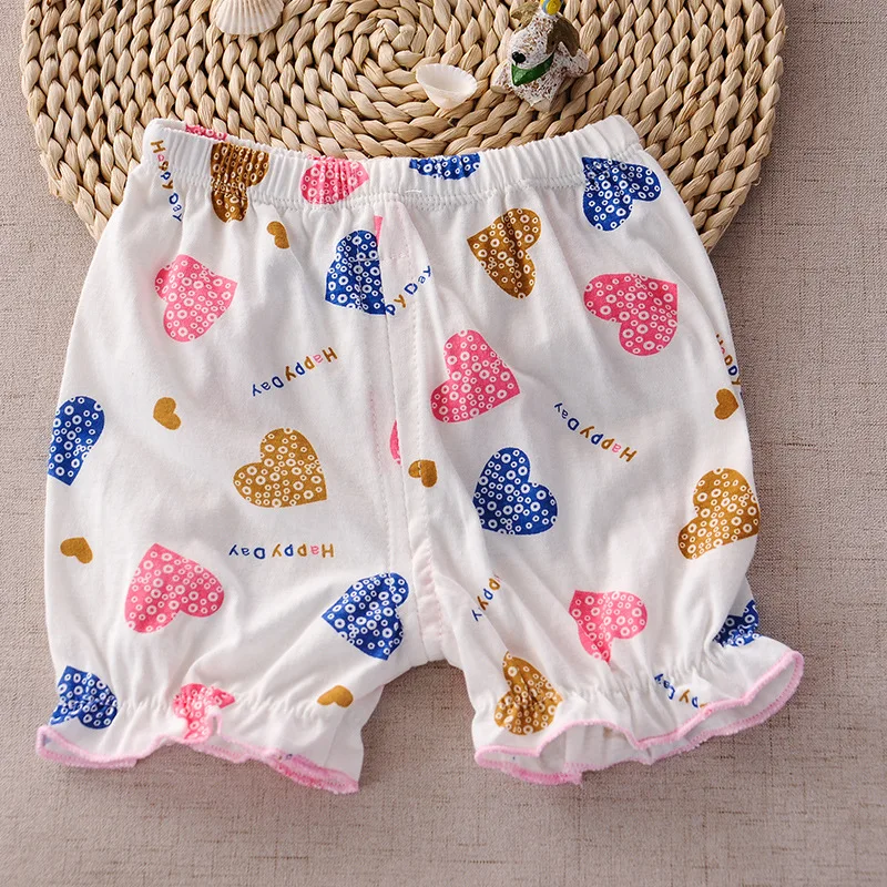 
New Design Infant Home Wear 100% Cotton Cartoon Printed Lantern Shorts Baby Pants 