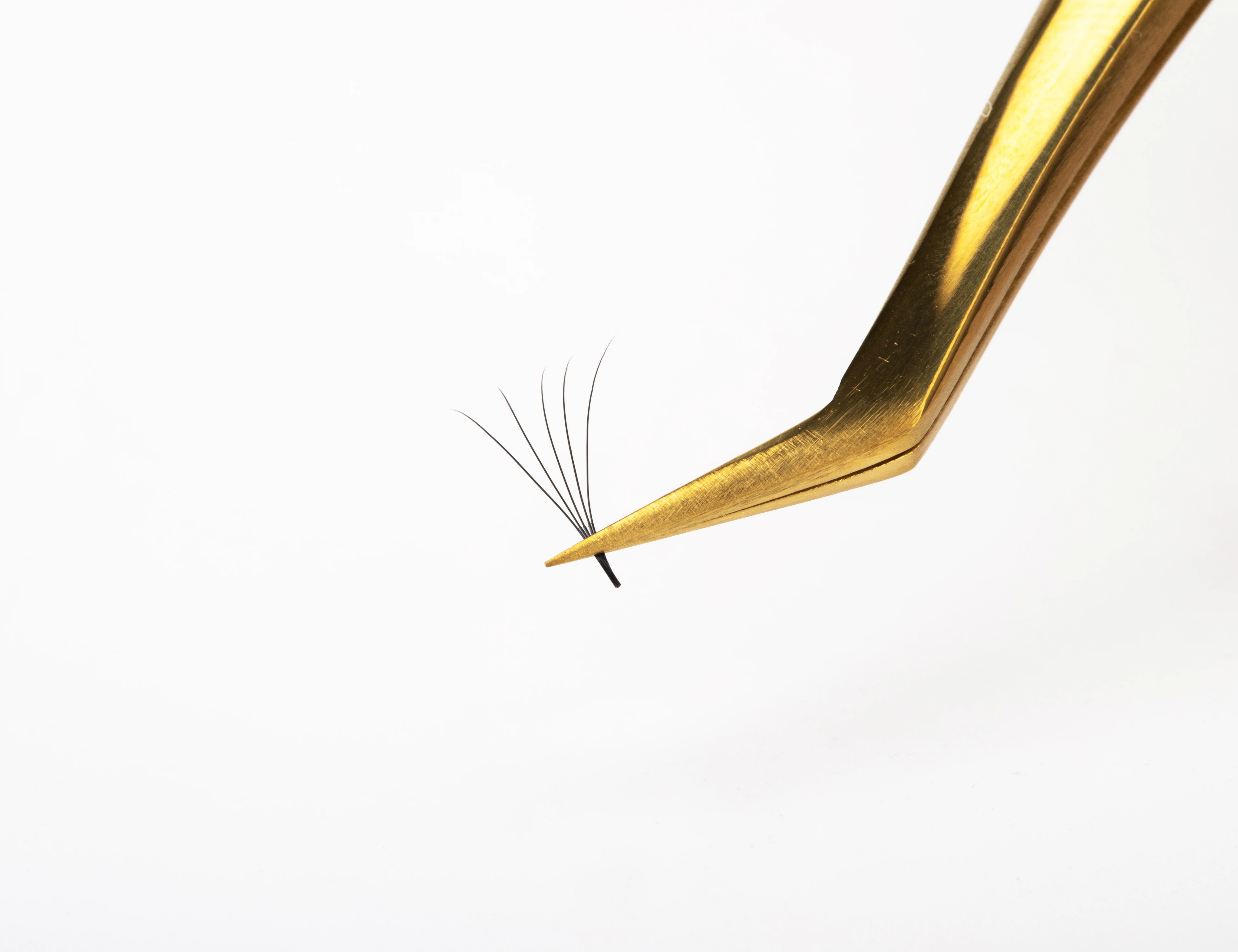 Korean Fiber Eye lashes pre made pointy base volume fan eyelash extensions 5D 0.07MM 16 lines premade volume fans