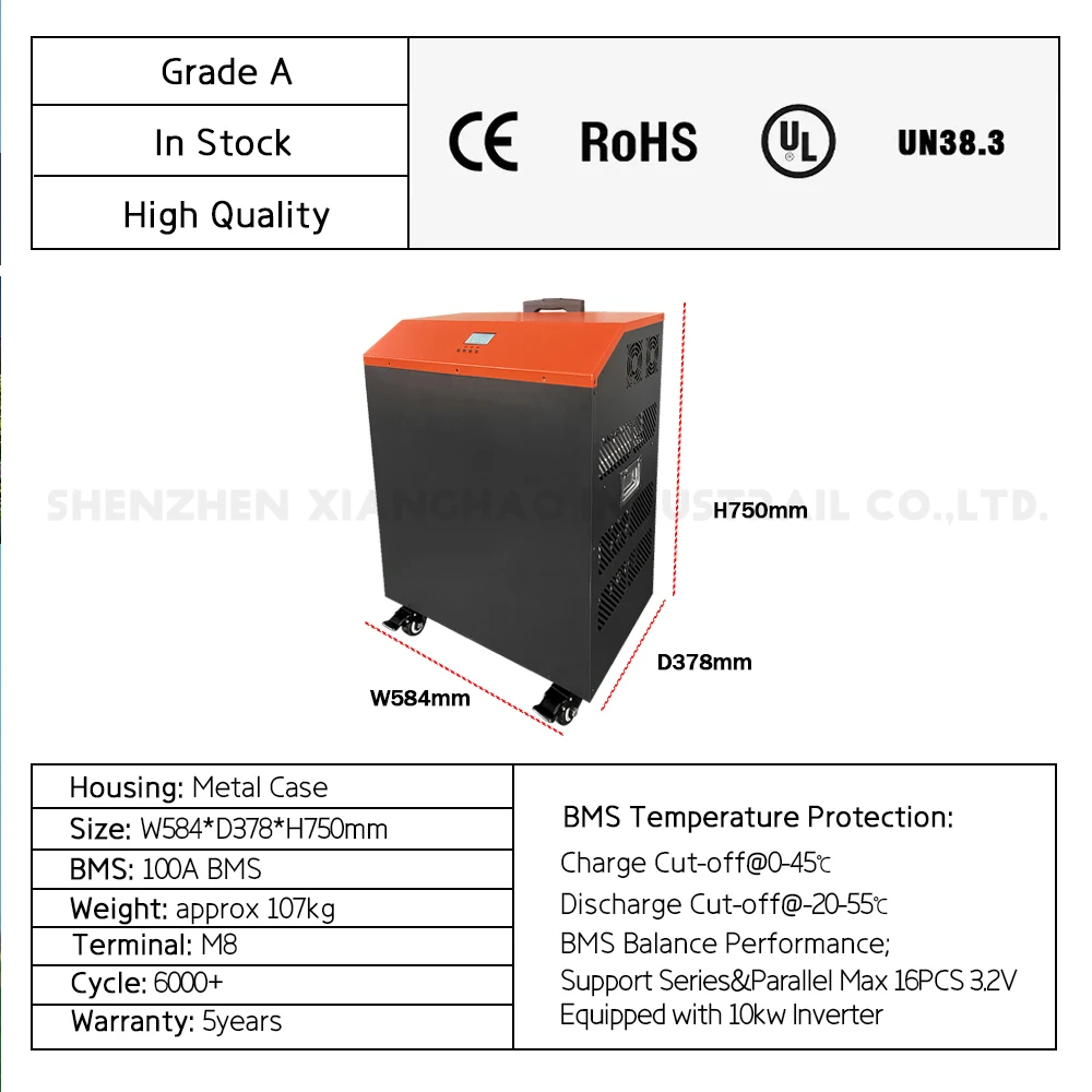 Pull rod type 10KW Inverter 48V Integrated Battery Pack 48V 5KW Solar Hybrid Inverter Output For Solar Power System