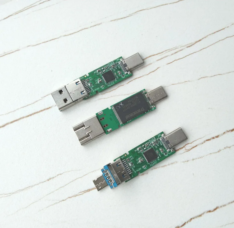 wholesale customized 4GB 8GB 16GB 32GB 64GB 128GB 3 in 1 Type-C Micro USB OTG Memory Chips for smart phones