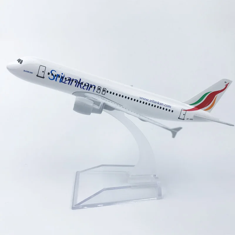 16cm 1/400 Scale Srilankan Airlines Airbus 320-200 Model Airplane for Sale