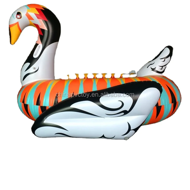 pvc giant inflatable product colored swan/inflatable pool float for swimming pool/inflatable large toys float product for adult