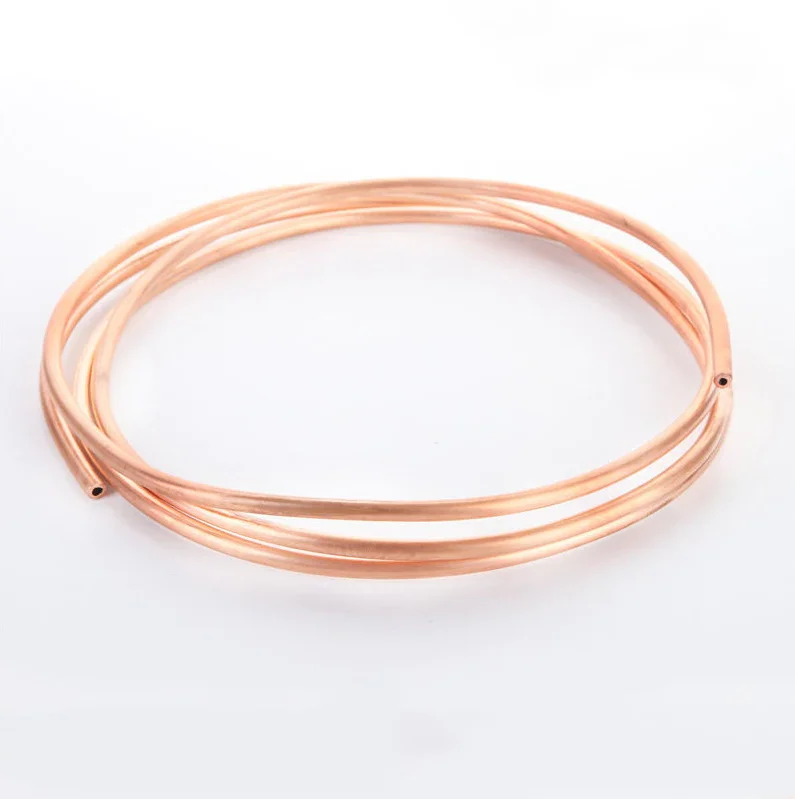 T1 T2 Copper Tube Min 99.99% Air Conditioner Heat Pipe Electrical Appliance Metal Building Decoration Copper 99.99% Copper Tube