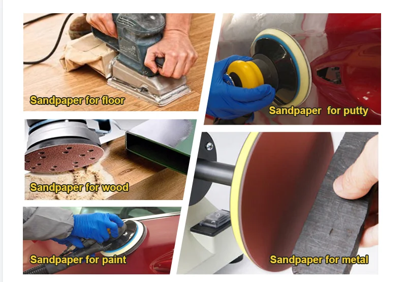 BKH Manufacture High Quality Red Color Aluminum Oxide Circular Abrasive Sanding Disc For Grind Metal Stone