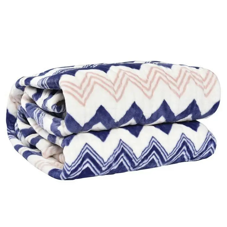 OEM & ODM Home Rectangular Printed Blue heater blanket electric