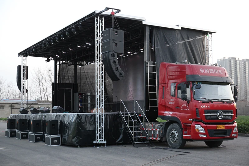 40ft*29ft Hydraulic Mobile Event Stage Semi-Trailer For Outdoor Activities Campaigns Elections Evangelism
